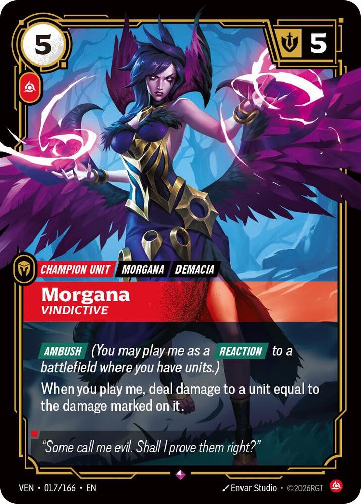 Morgana - Vindictive 017/166 (Vendetta)  - Foil | Good Games Morley