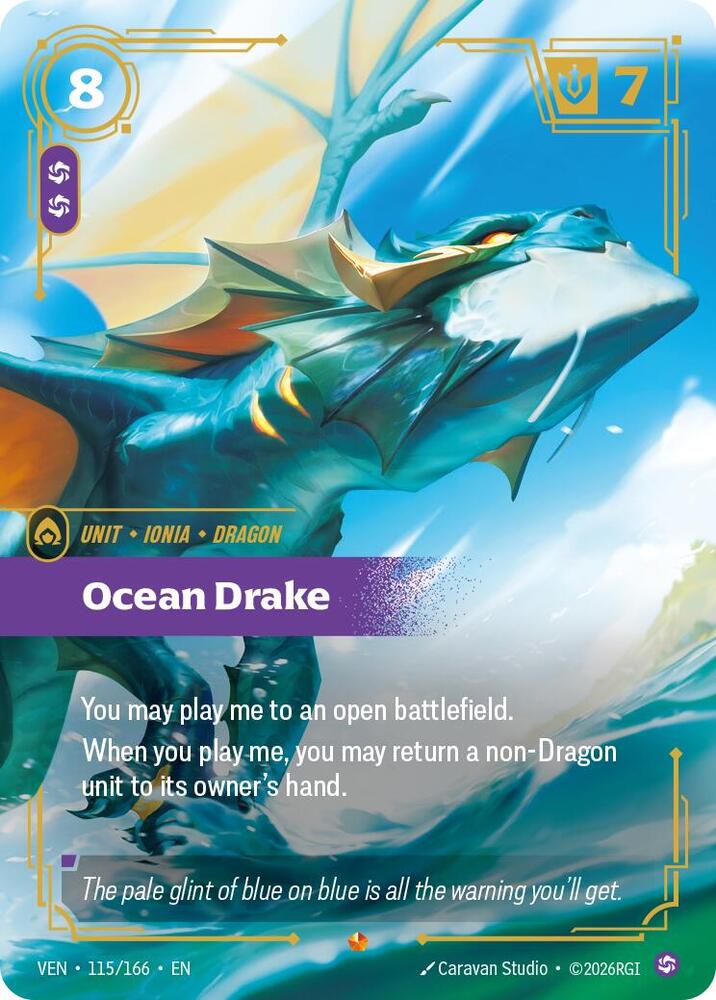 Ocean Drake 115/166 (Vendetta)  - Foil | Good Games Morley
