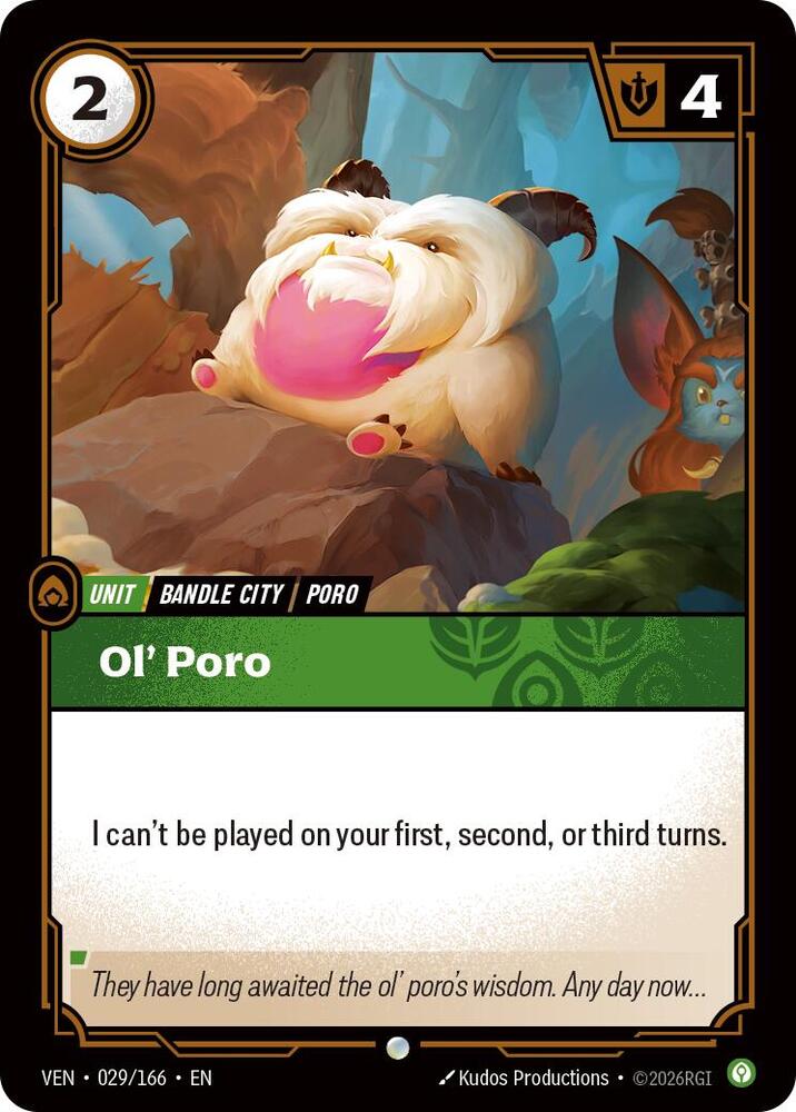 Ol' Poro 029/166 (Vendetta)  - Foil | Good Games Morley