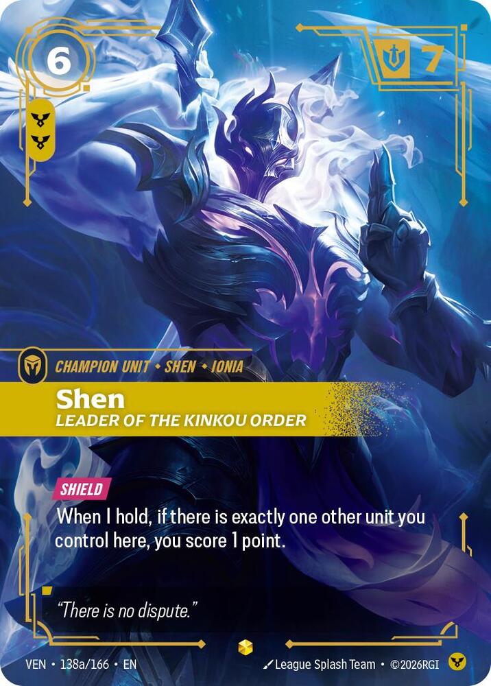 Shen - Leader of the Kinkou Order 138a/166 (Vendetta)  - Foil | Good Games Morley
