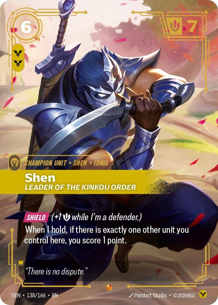 Shen - Leader of the Kinkou Order 138/166 (Vendetta)  - Foil | Good Games Morley