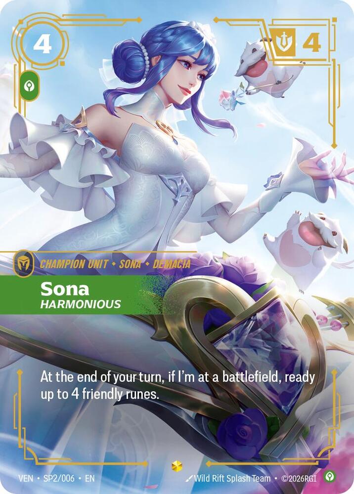 Sona - Harmonious SP2/006 (Vendetta)  - Foil | Good Games Morley