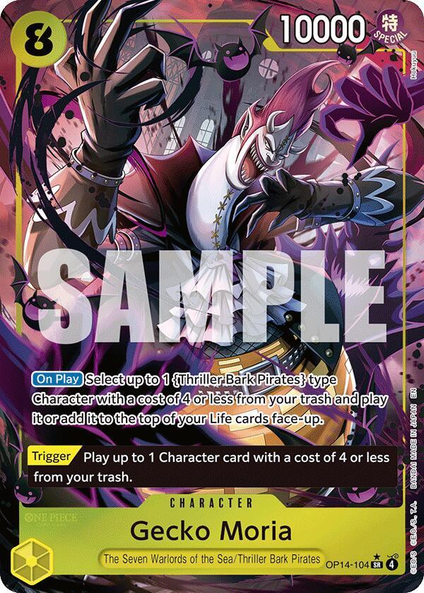 Gecko Moria OP14-104 (The Azure Sea's Seven)  - Alternate Art Foil | Good Games Morley