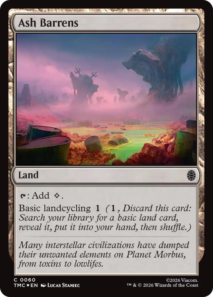 Ash Barrens Surge Foil 60 (Commander: Teenage Mutant Ninja Turtles)  - Foil | Good Games Morley