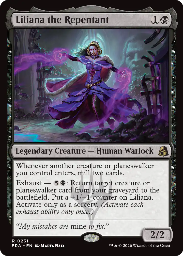 Liliana the Repentant 231 (Reality Fracture)  - Foil | Good Games Morley