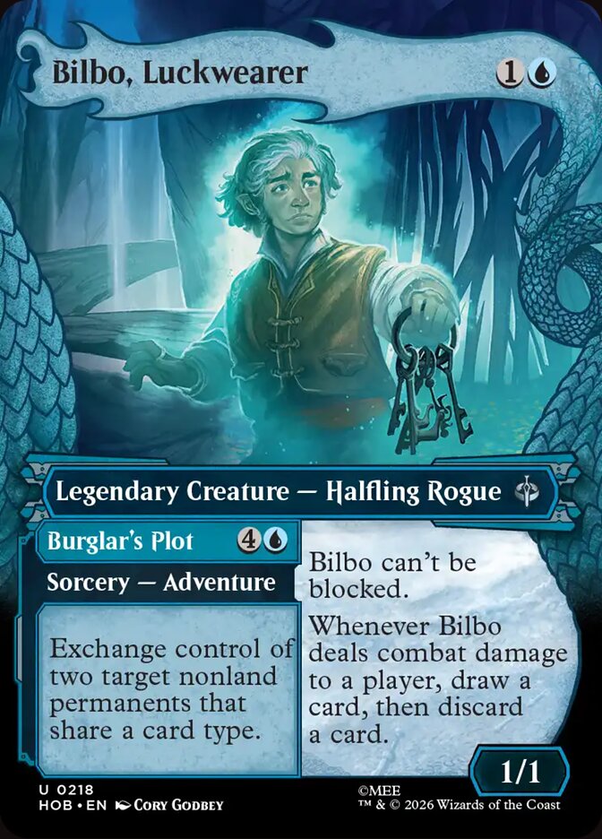 Bilbo, Luckwearer // Burglar's Plot 218 (The Hobbit)  - Showcase Foil | Good Games Morley