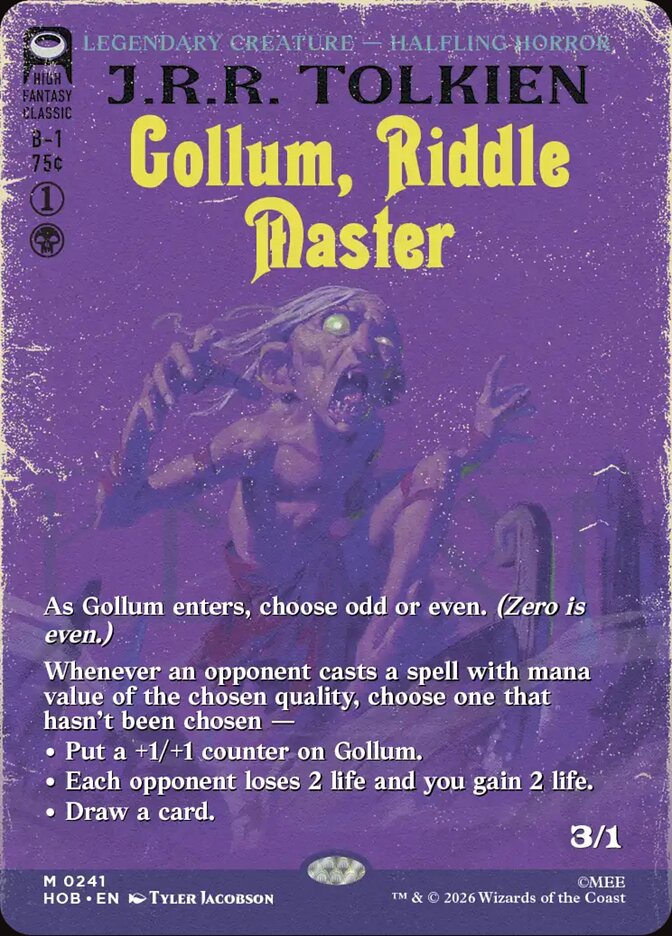 Gollum, Riddle Master 241 (The Hobbit)  - Borderless | Good Games Morley
