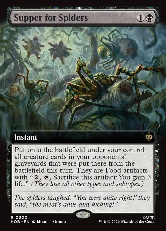 Supper for Spiders 300 (The Hobbit)  - Extended Art Foil | Good Games Morley