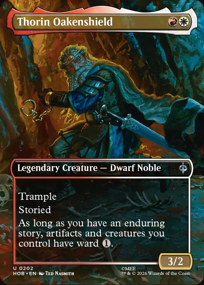 Thorin Oakenshield 202 (The Hobbit)  - Borderless Foil | Good Games Morley