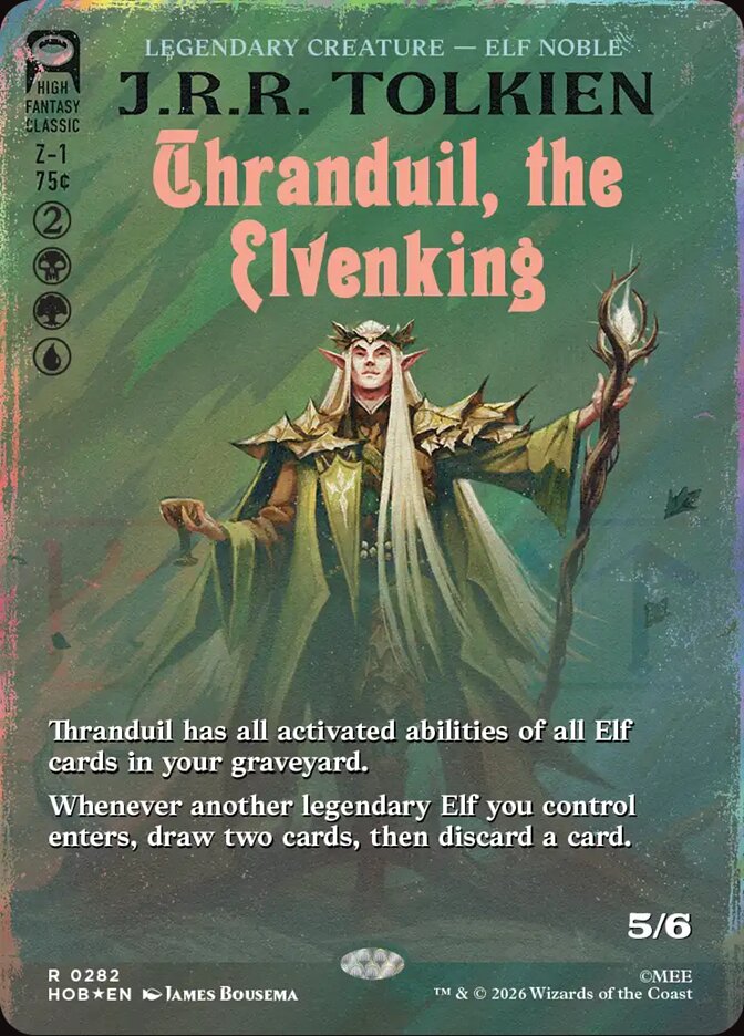 Thranduil, the Elvenking 282 (The Hobbit)  - Borderless Surge Foil | Good Games Morley