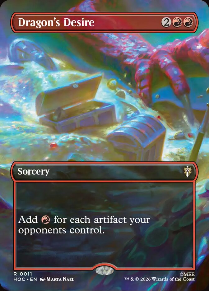 Dragon's Desire 11 (The Hobbit: Eternal-Legal)  - Borderless Foil | Good Games Morley