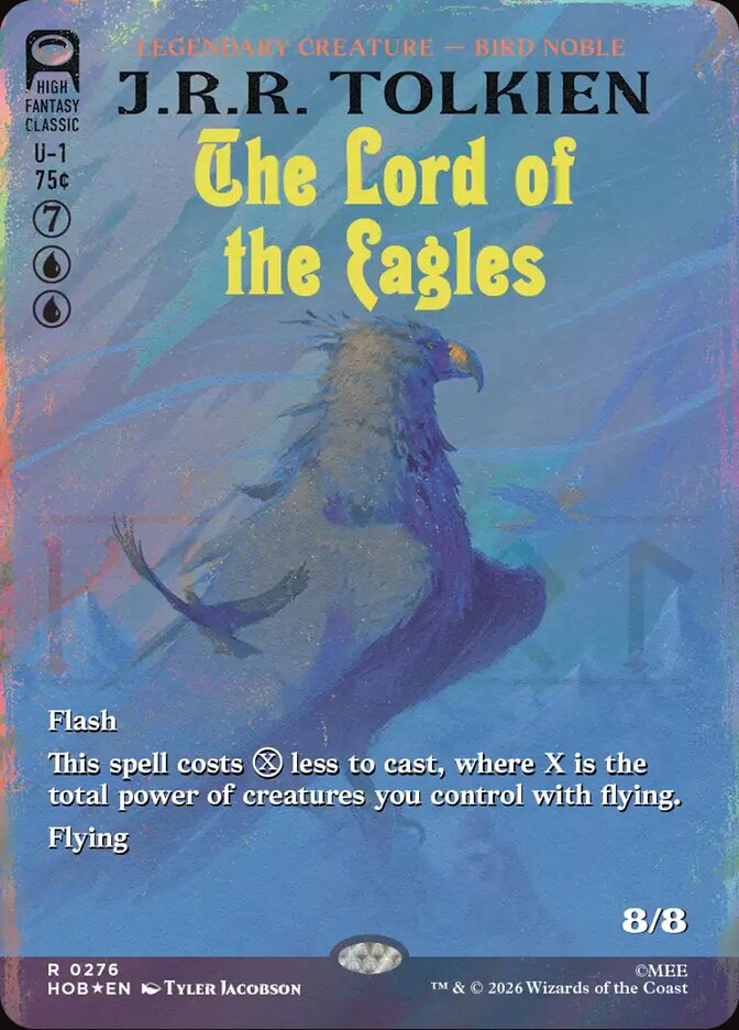 The Lord of the Eagles 276 (The Hobbit)  - Borderless Surge Foil | Good Games Morley