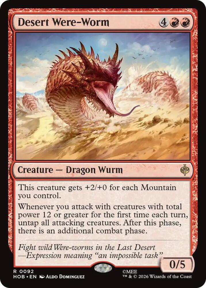 Desert Were-Worm 92 (The Hobbit)  - Foil | Good Games Morley