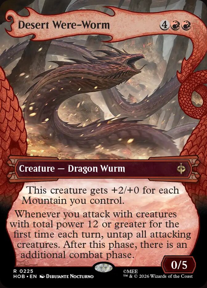Desert Were-Worm 225 (The Hobbit)  - Showcase Foil | Good Games Morley
