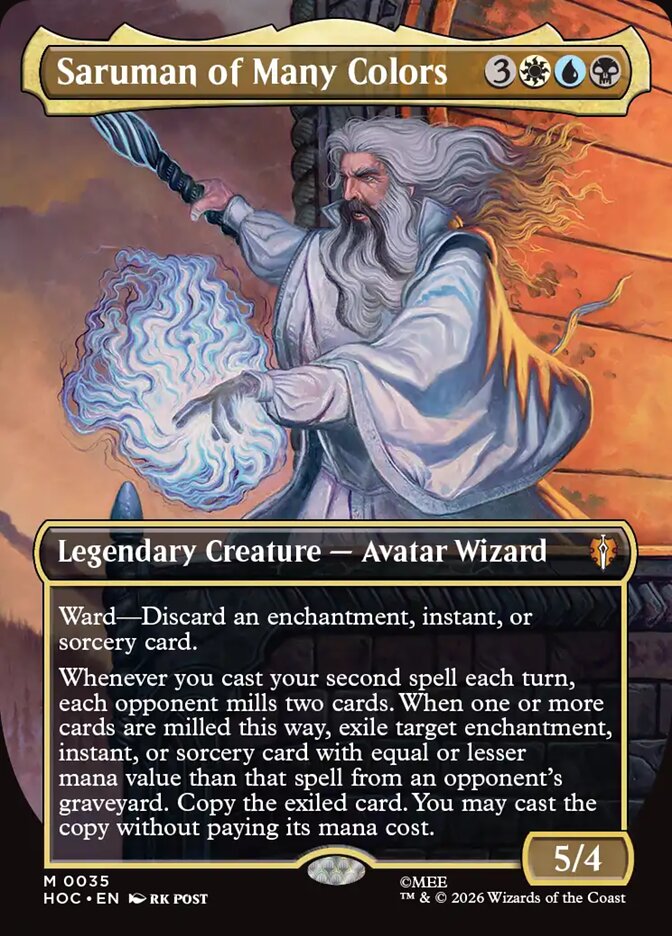 Saruman of Many Colors 35 (The Hobbit: Eternal-Legal)  - Borderless Foil | Good Games Morley