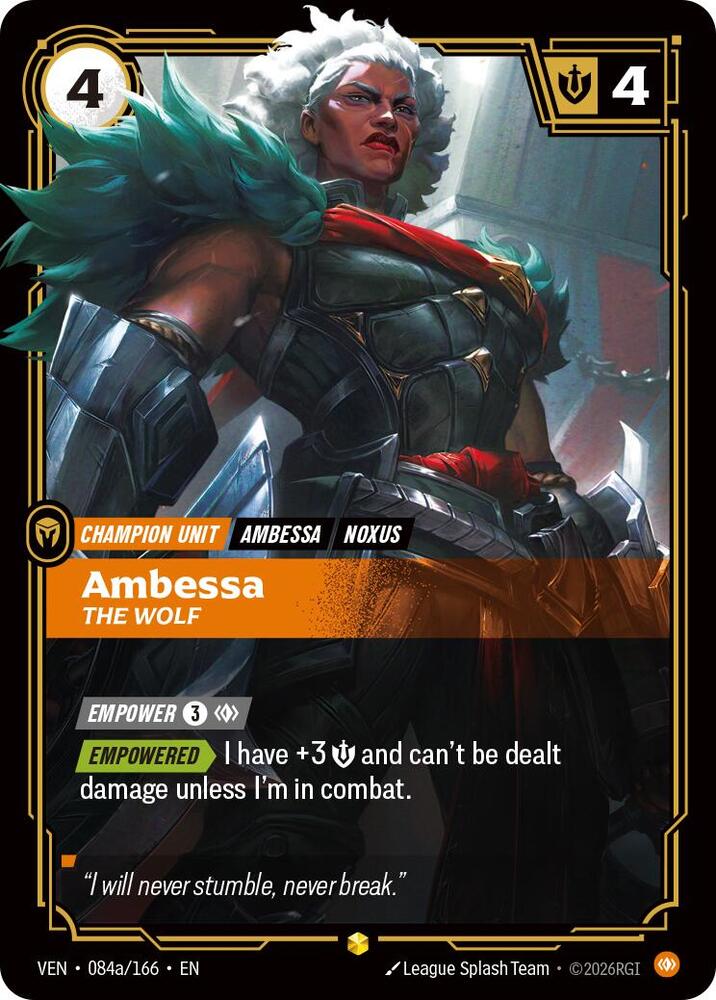Ambessa - The Wolf 084a/166 (Vendetta)  - Foil | Good Games Morley