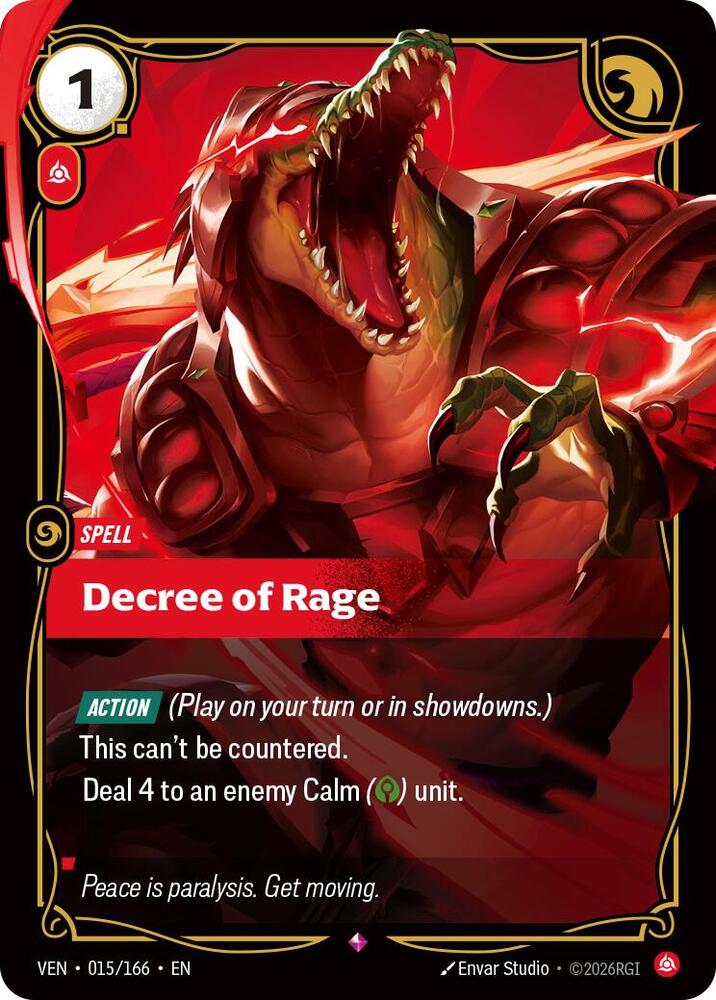 Decree of Rage 015/166 (Vendetta)  - Foil | Good Games Morley
