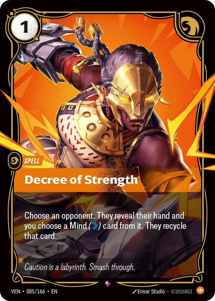Decree of Strength 085/166 (Vendetta)  - Foil | Good Games Morley
