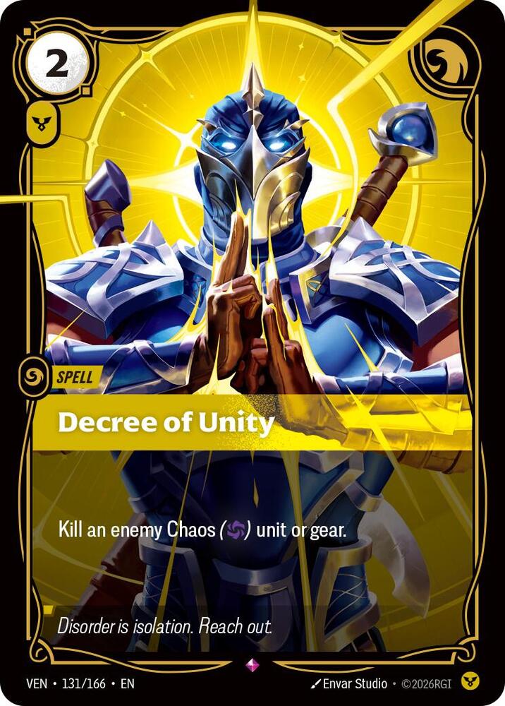 Decree of Unity 131/166 (Vendetta)  - Foil | Good Games Morley