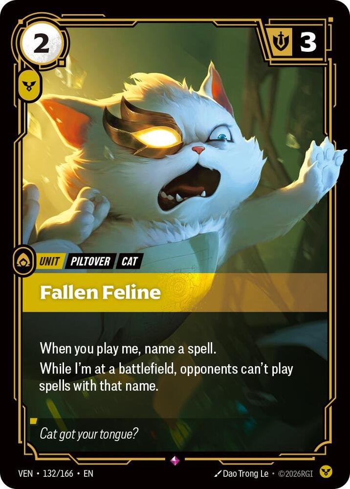 Fallen Feline 132/166 (Vendetta)  - Foil | Good Games Morley