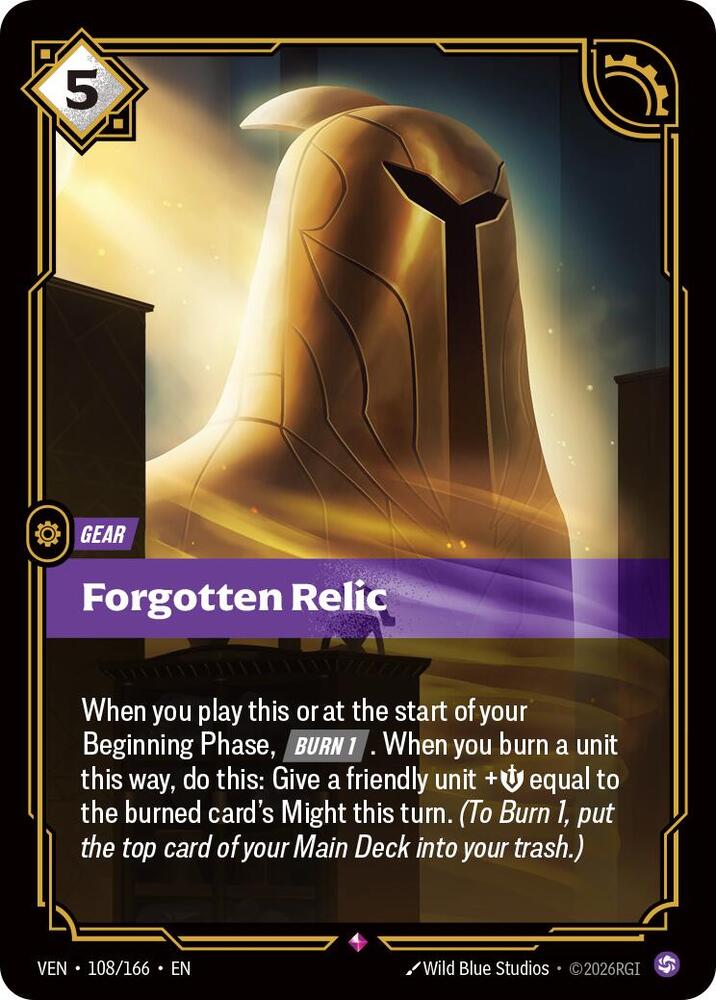 Forgotten Relic 108/166 (Vendetta)  - Foil | Good Games Morley