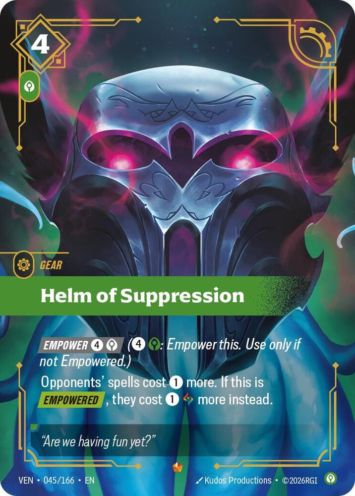Helm of Suppression 045/166 (Vendetta)  - Foil | Good Games Morley
