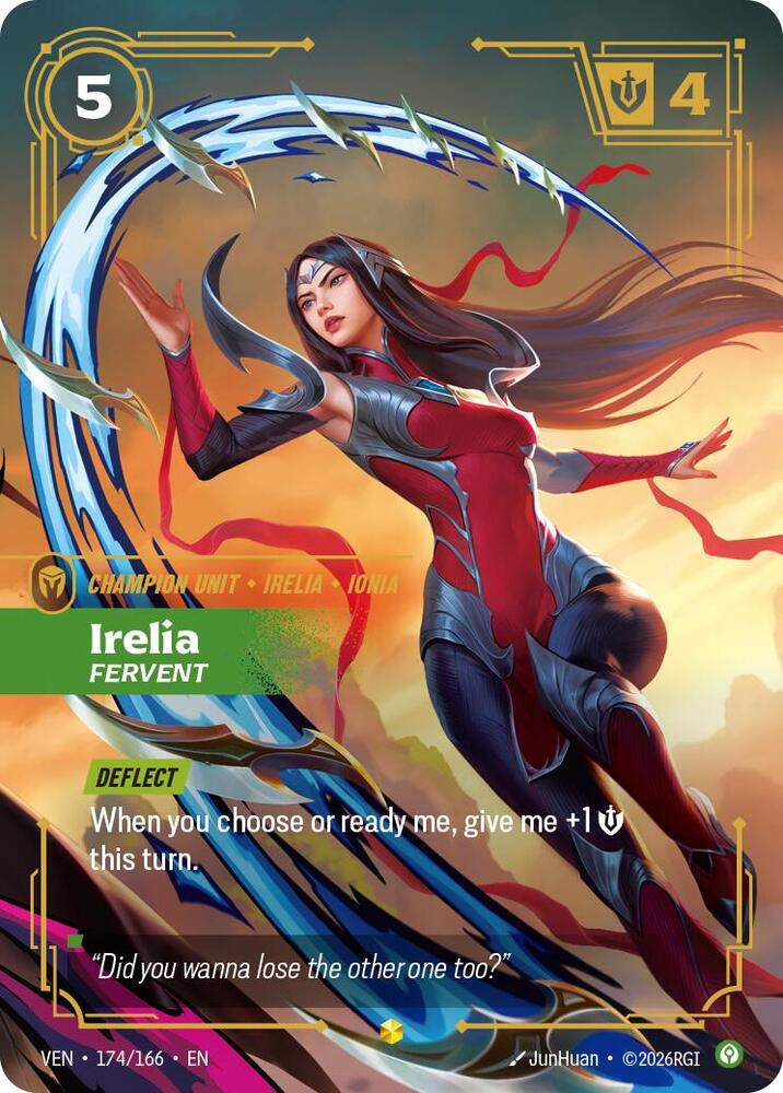 Irelia - Fervent 174/166 (Vendetta)  - Foil | Good Games Morley