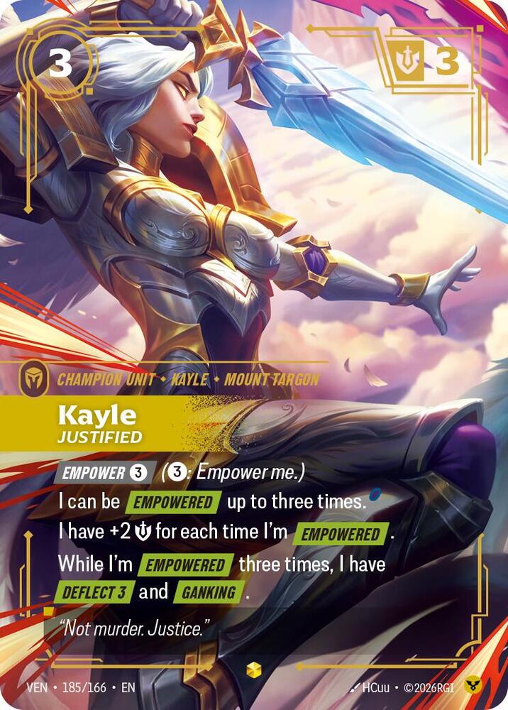 Kayle - Justified 185/166 (Vendetta)  - Foil | Good Games Morley