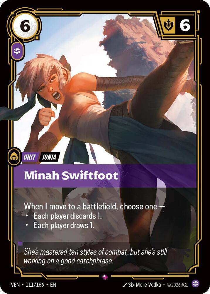 Minah Swiftfoot 111/166 (Vendetta)  - Foil | Good Games Morley