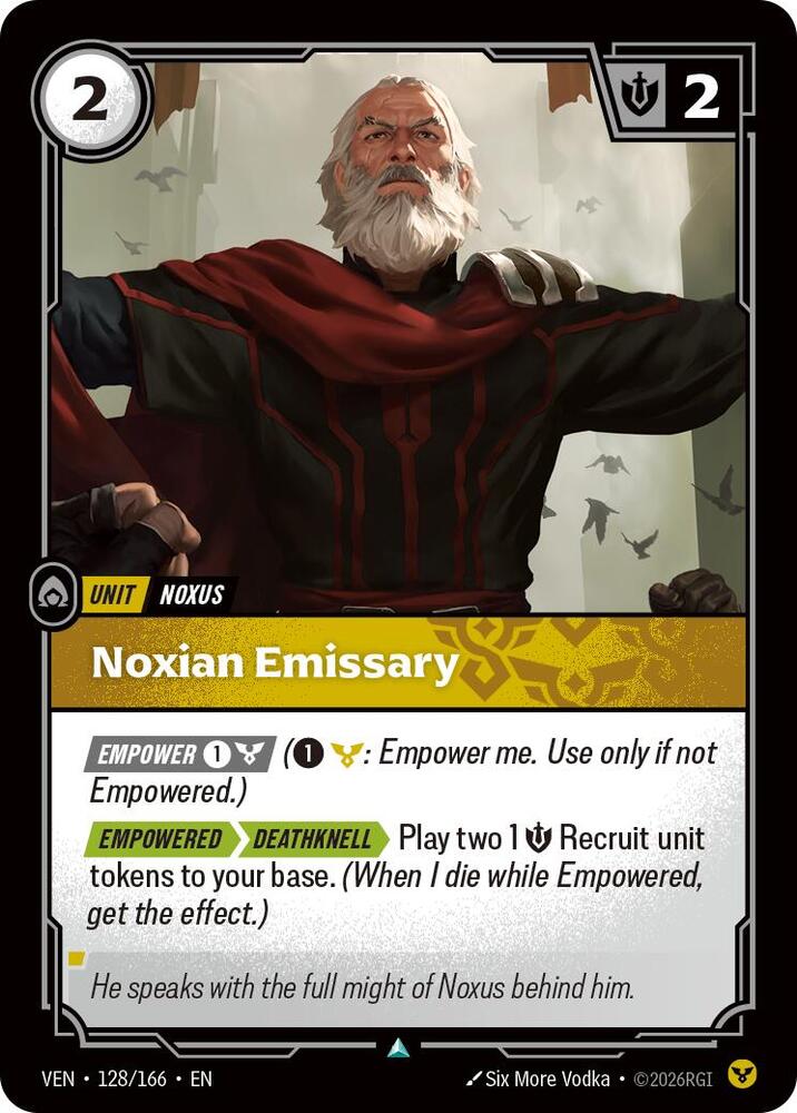 Noxian Emissary 128/166 (Vendetta)  | Good Games Morley