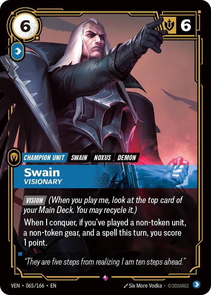 Swain - Visionary 065/166 (Vendetta)  - Foil | Good Games Morley