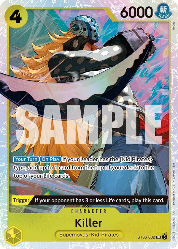 Killer ST36-002 (Starter Deck 36: YELLOW Eustass"Captain"Kid)  - Foil | Good Games Morley