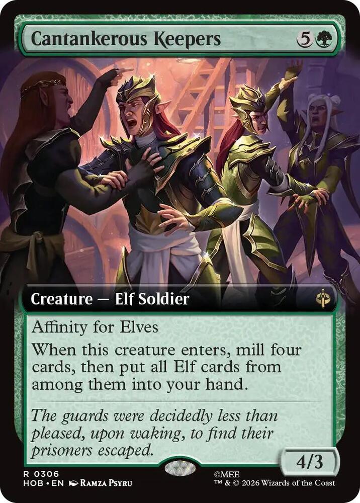 Cantankerous Keepers 306 (The Hobbit)  - Extended Art Foil | Good Games Morley