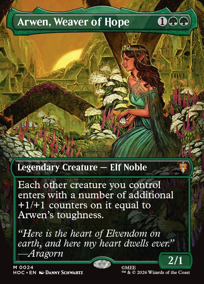 Arwen, Weaver of Hope 24 (The Hobbit: Eternal-Legal)  - Borderless Foil | Good Games Morley