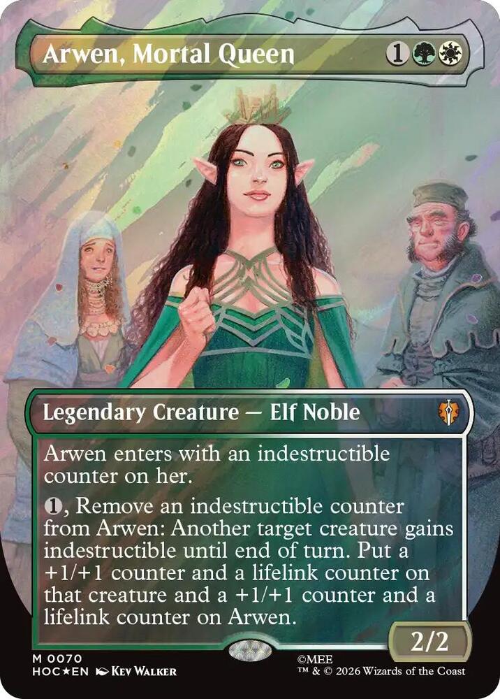 Arwen, Mortal Queen 70 (The Hobbit: Eternal-Legal)  - Borderless Surge Foil | Good Games Morley