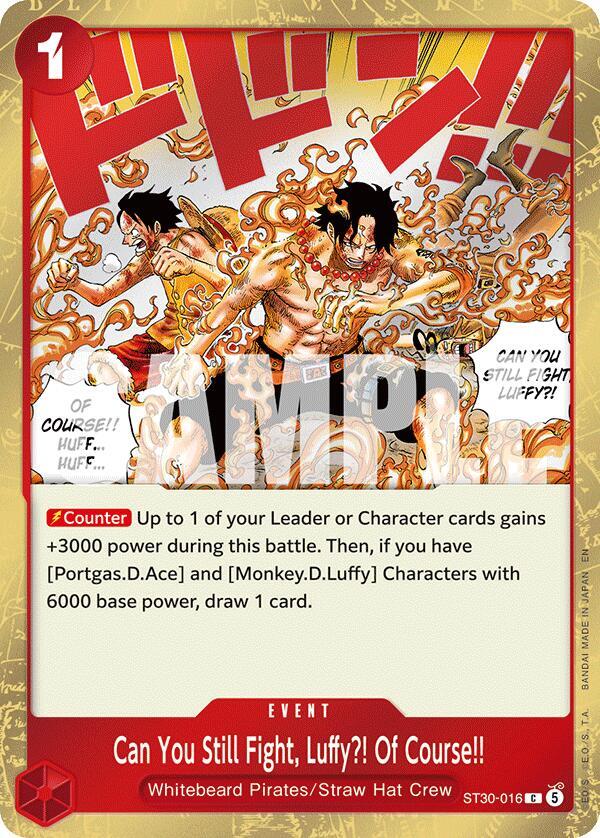 Can You Still Fight Luffy Of Course ST30-016 (Starter Deck EX: Luffy & Ace)  - Foil | Good Games Morley