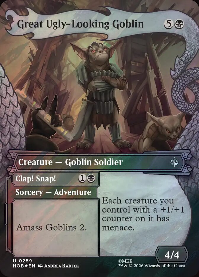 Great Ugly-Looking Goblin // Clap! Snap! 259 (The Hobbit)  - Showcase Surge Foil | Good Games Morley