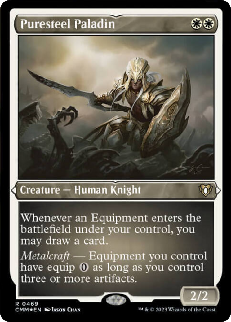 Puresteel Paladin (Foil Etched) [Commander Masters] | Good Games Morley