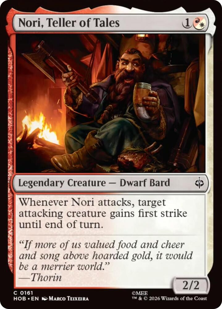 Nori, Teller of Tales 161 (The Hobbit)  - Foil | Good Games Morley