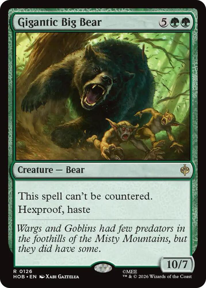 Gigantic Big Bear 126 (The Hobbit)  | Good Games Morley