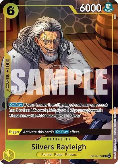 Silvers Rayleigh One Piece Card Game Illustration Box Vol 7 OP14-108 (One Piece Promotion Cards)  - Foil | Good Games Morley