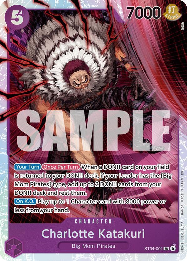 Charlotte Katakuri ST34-001 (Starter Deck 34: PURPLE Charlotte Katakuri)  - Foil | Good Games Morley
