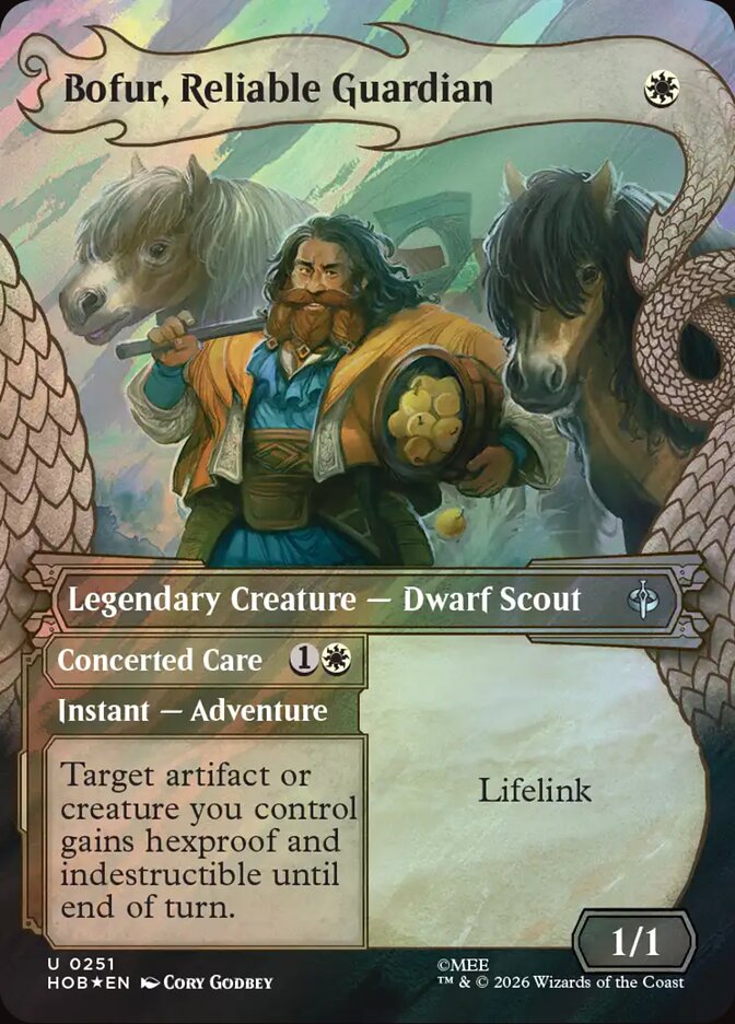 Bofur, Reliable Guardian // Concerted Care 251 (The Hobbit)  - Showcase Surge Foil | Good Games Morley