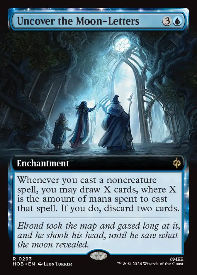 Uncover the Moon-Letters 293 (The Hobbit)  - Extended Art Foil | Good Games Morley