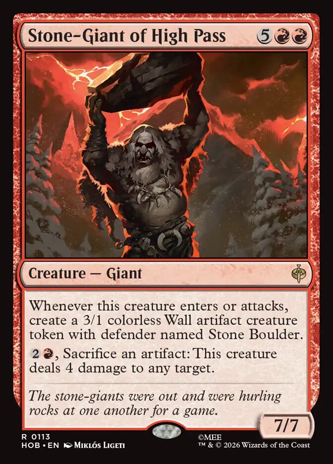 Stone-Giant of High Pass 113 (The Hobbit)  - Foil | Good Games Morley