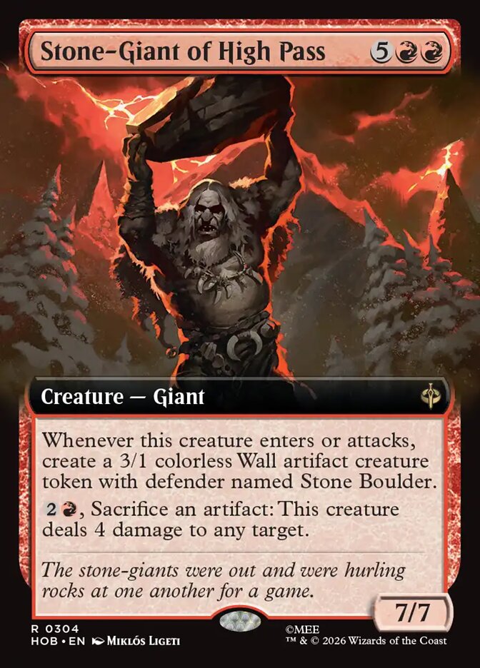 Stone-Giant of High Pass 304 (The Hobbit)  - Extended Art | Good Games Morley
