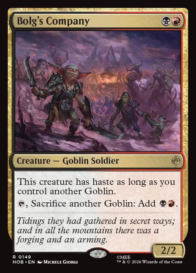 Bolg's Company 149 (The Hobbit)  - Foil | Good Games Morley