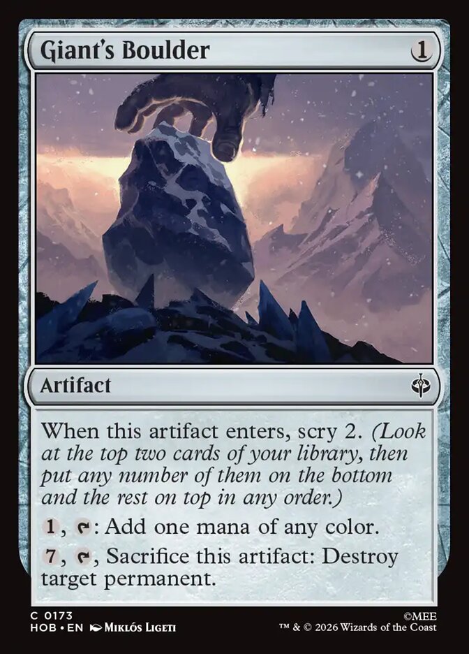 Giant's Boulder 173 (The Hobbit)  - Foil | Good Games Morley