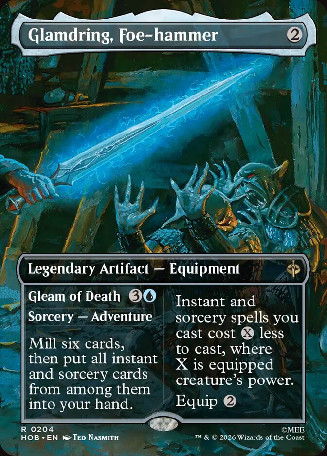 Glamdring, Foe-hammer // Gleam of Death 204 (The Hobbit)  - Foil | Good Games Morley