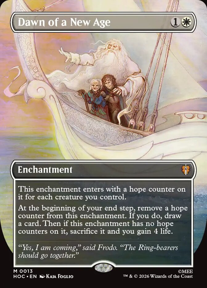 Dawn of a New Age 13 (The Hobbit: Eternal-Legal)  - Borderless Foil | Good Games Morley